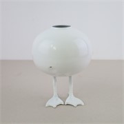 Vaza metalna Duck h21cm d16cm bijela