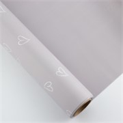 Charm folija Srca manja rola 58cm/15m - smoke sv.lila