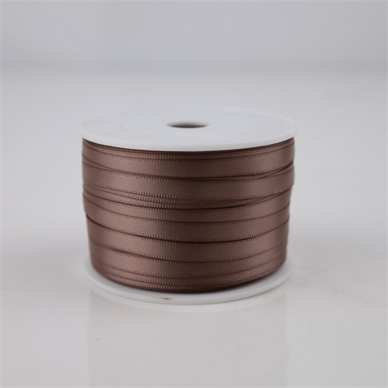 Traka saten 6mm/50m premium ginger snap 814
