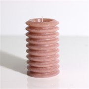 Svijeća frost biscuits 7,5xh12,5cm - mauve