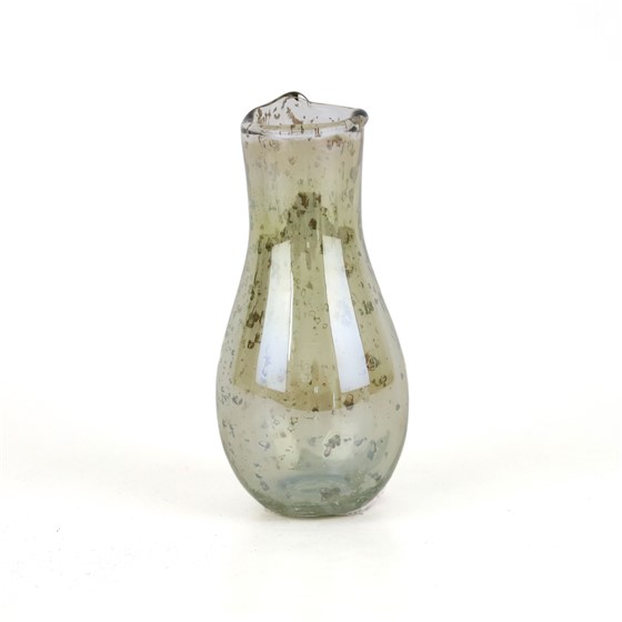 Staklo vaza h13cm d7cm sjaj sv.zelena