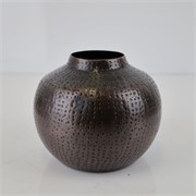 Vaza metalna 20xh17cm antik bakar