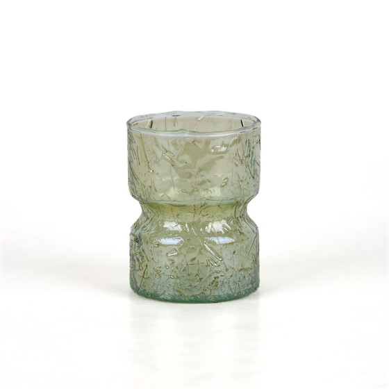 Staklo vaza h10,5cm d8,5cm sjaj zelena