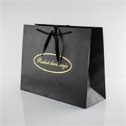 Vrećica 38x14cm h30cm deblji papir crna