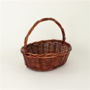 Košara oval 43x34/h14cm brown wash