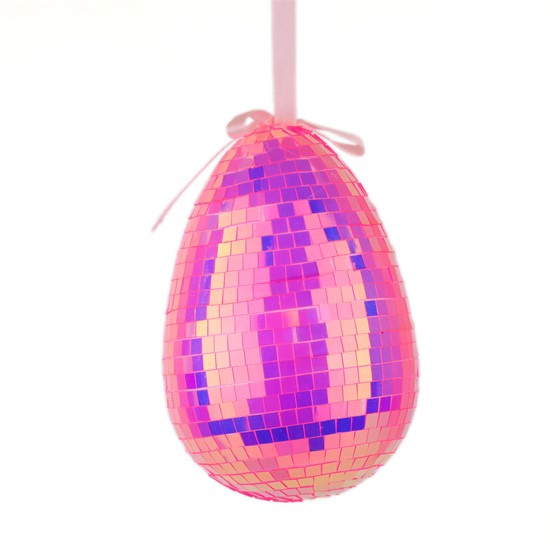 Jaje viseća dekoracija 12cm roza
