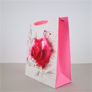 Vrećica 26x12cm h32cm cvjetna ciklama