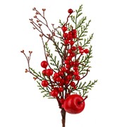 Pik zelenilo s crvenim bobicama i jabukom 25cm