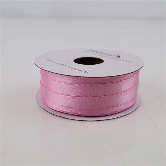 Traka saten 10mm/50m premium tulip roza 148