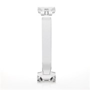 Svijećnjak kristal četvrtasti h38 d10cm transparent