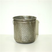 Metalna posuda 26,5x26,5h28cm srebrna