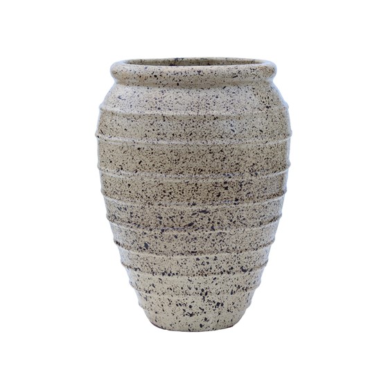 Keramička posuda - ćup glaziran h50 d36cm krem