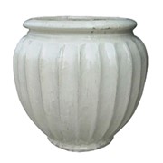 Keramička posuda glazirana h51 d60cm bijela