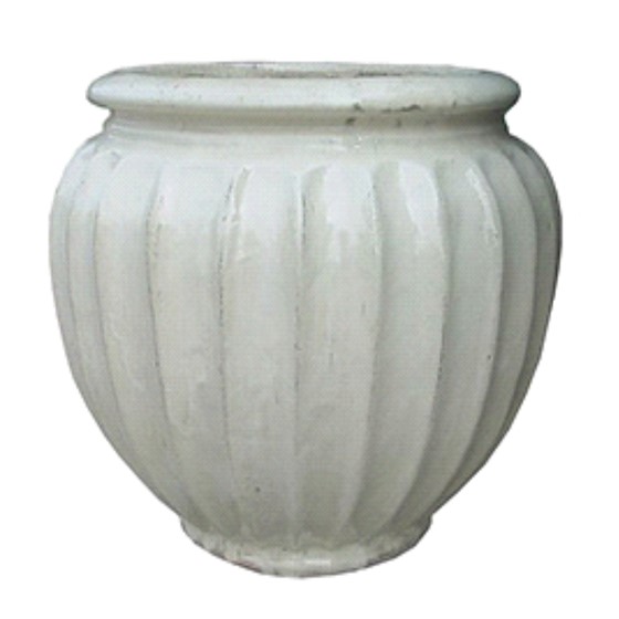 Keramička posuda glazirana h51 d60cm bijela