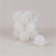 Staklene kuglice 6cm/12kom - transparent M