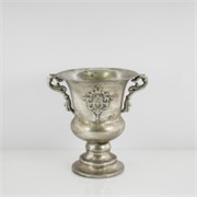 Metalni kalež 26x20xh25cm srebrna