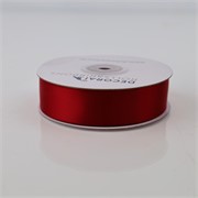 Traka saten 25mm/25m premium t.crvena 270