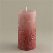 Svijeća gliter lfg 6,8xh14cm - mauve