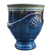 Keramička posuda glazirana h63 d55cm plava/siva