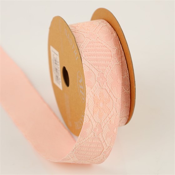 Traka Majolica 40mm/10m roza 03