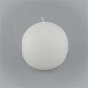 Svijeća frost kugla 8cm - bijela