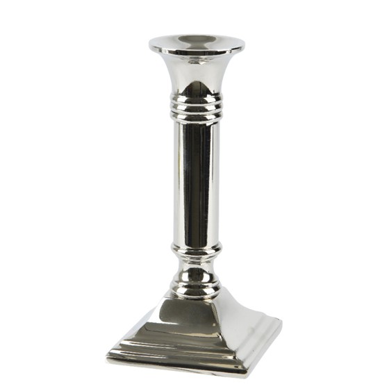 Svijećnjak metal H17 8cm srebrna