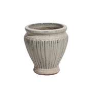 Keramička posuda glazirana h29 d25cm staro bijela