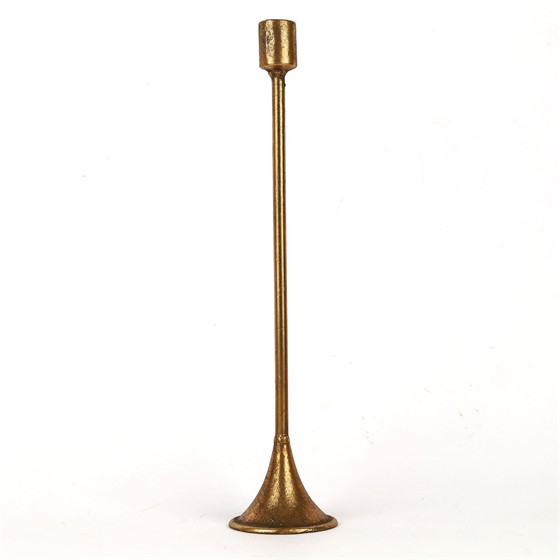 Svijećnjak metalni d8,5cm h39cm zlatna