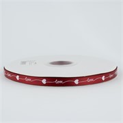 Traka saten love 10mm/73,15m t.crvena