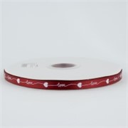 Traka saten love 10mm/73,15m t.crvena