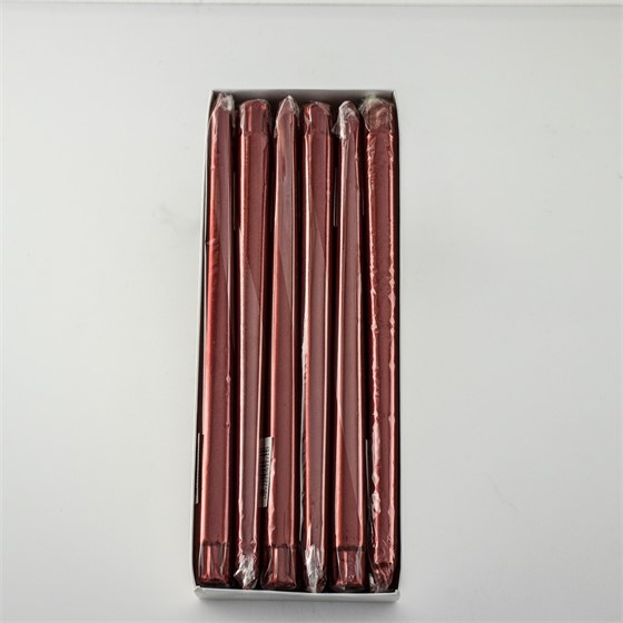 Svijeća konus metallic x12kom 30cm crvena