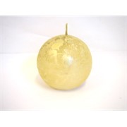 Svijeća metalik kugla 7,5cm - šampanj