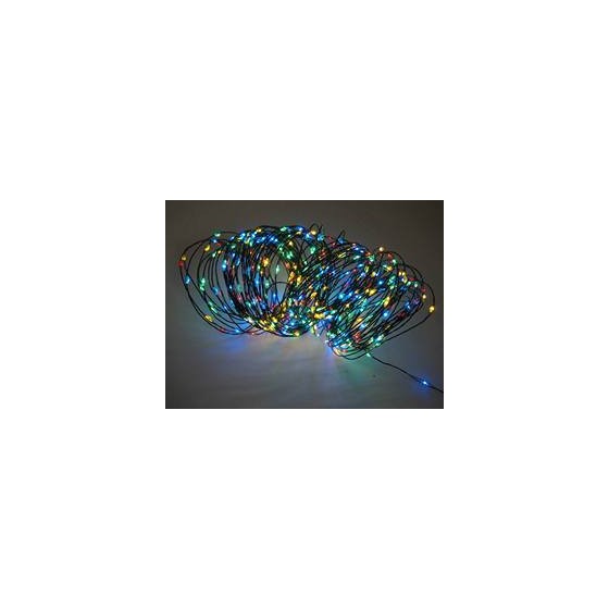 LED lampice niz/400L/20m multicolor IP44