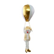 Balon sa snjegovićem 66cm zlatna/bijela