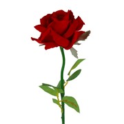 Ruža pliš 59cm crvena