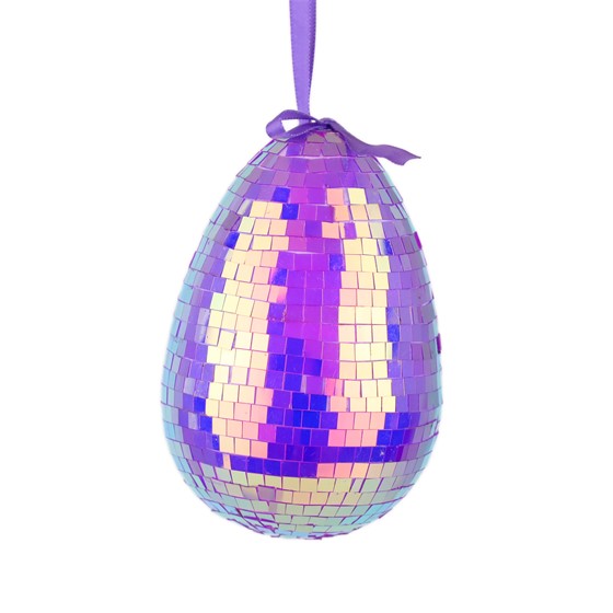 Jaje viseća dekoracija 12cm ljubičasta