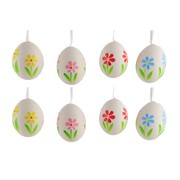 Jaja kokoši 8kom oslikana bijela