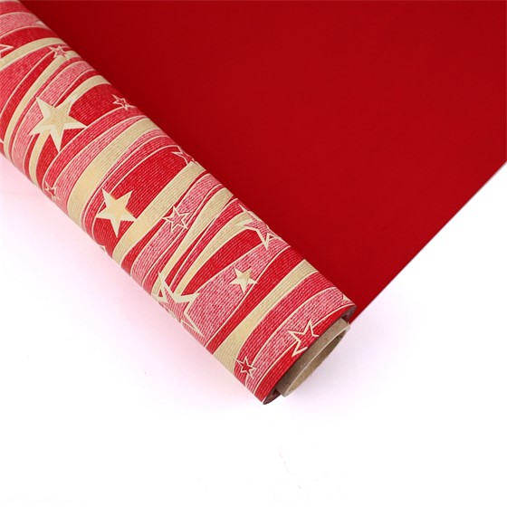 Rola kartopak Estrella zvjezdice 1x25m bordo/zlatna