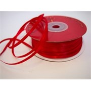 Traka saten 3mm/100m standard crvena 250