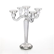 Svijećnjak kristal x5 svijeća h40 d30cm