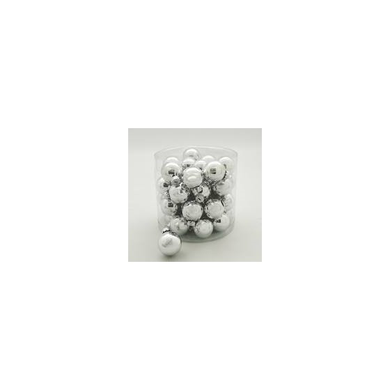 Staklene kuglice 3cm/45kom - srebrna S