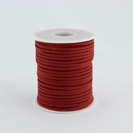 Konop suede 2,5mm/45,7m bordo