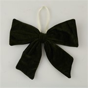 Mašna velvet 25xh26cm t.zelena
