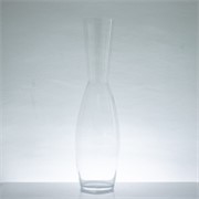 Staklo vaza h82d21cm o16cm šlif