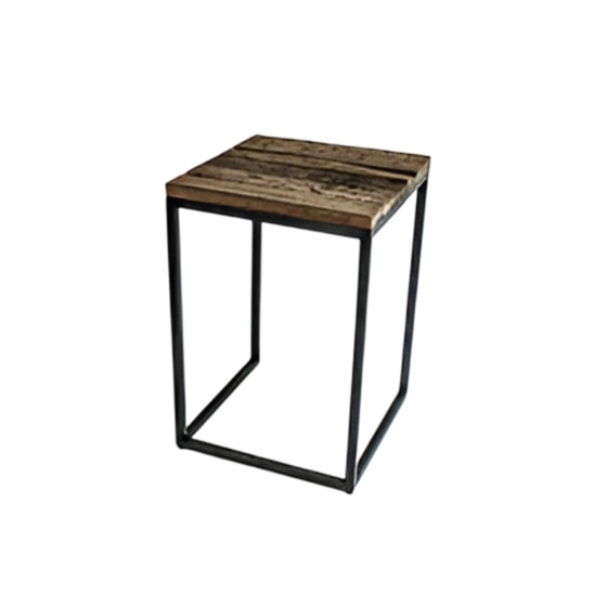 stolić metal/drvo h60x41x41cm