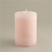 Svijeća frost 6,8xh9,5cm - puder roza