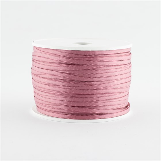 Traka saten 3mm/100m premium mauve roza 165