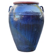 Keramička posuda - ćup glaziran h82 d57cm plava