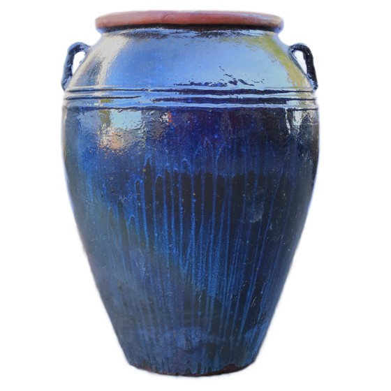 Keramička posuda - ćup glaziran h82 d57cm plava