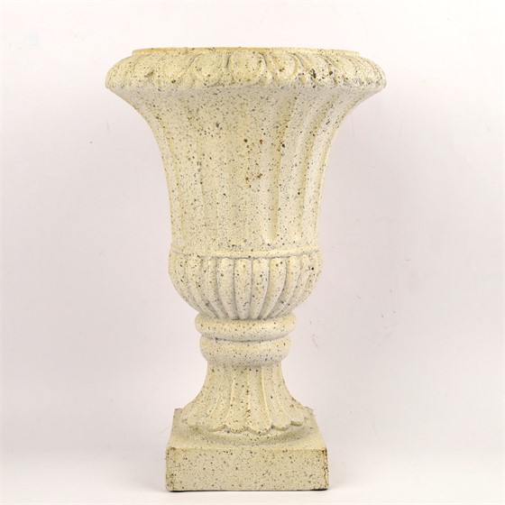 Poliester posuda na nogu d30cm h45,5cm bijela